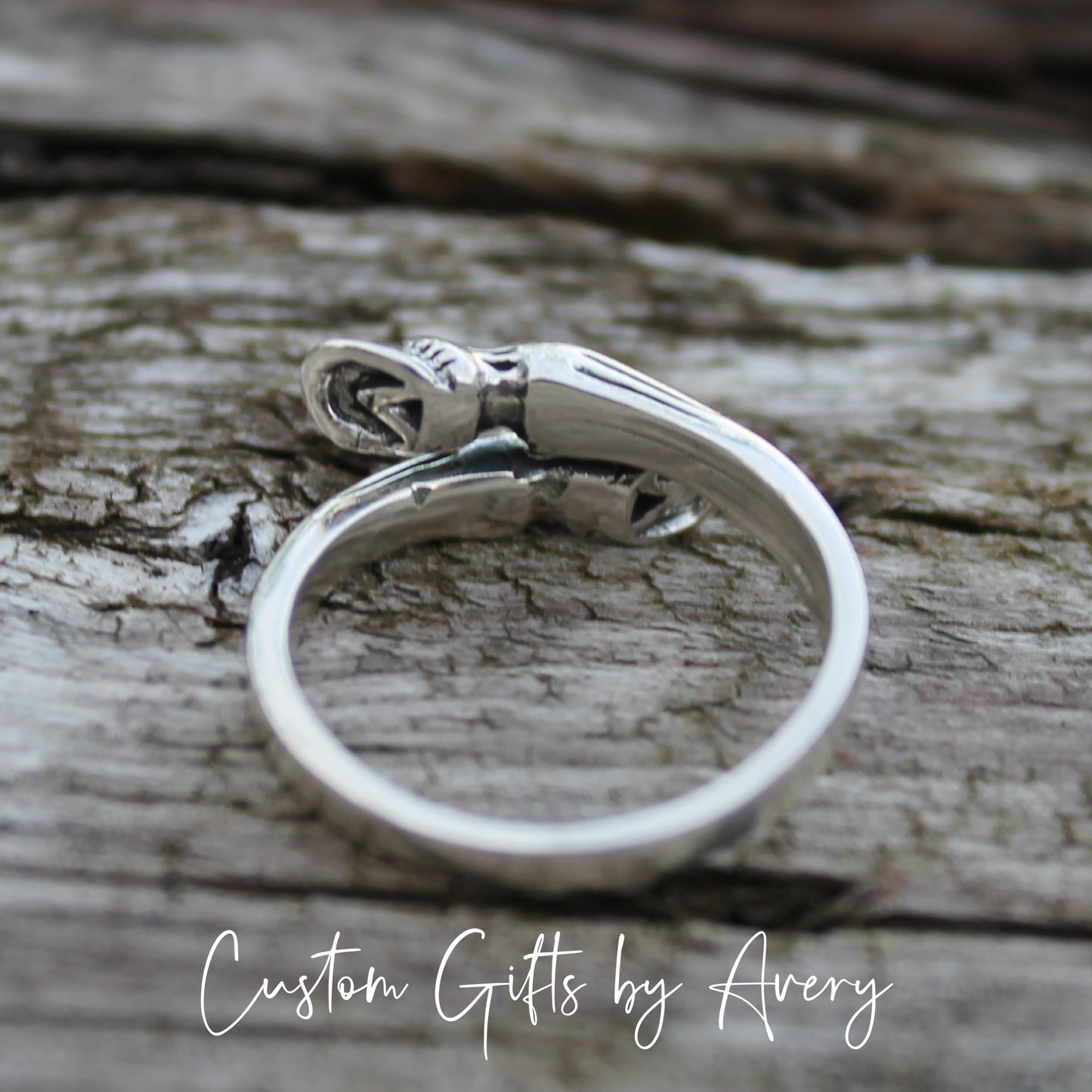 Adjustable Sterling Silver Horse Hoof Ring