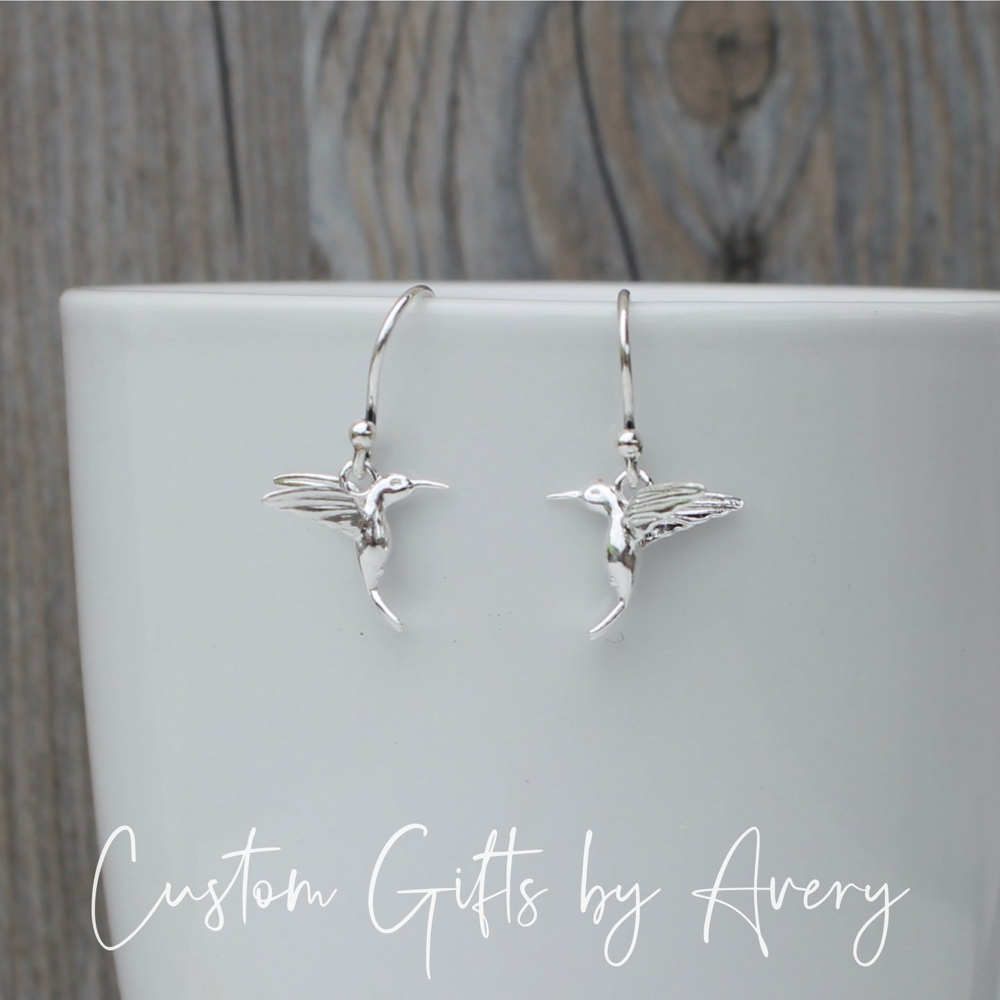 Sterling Silver Hummingbird Earrings