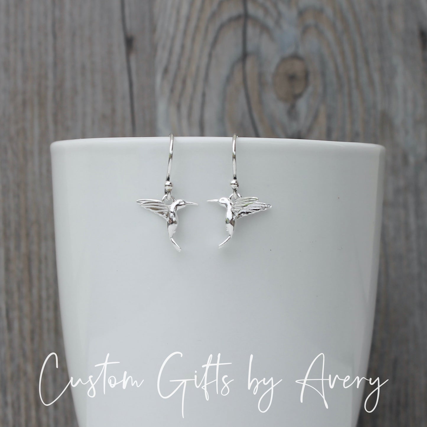 Sterling Silver Hummingbird Earrings