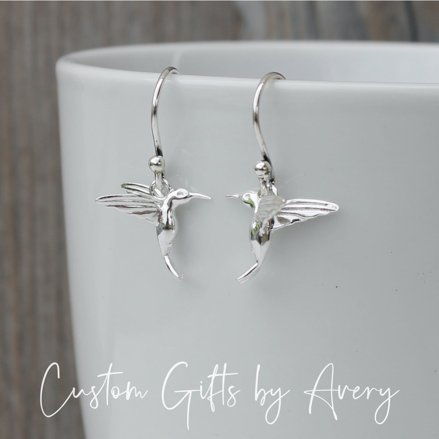 Sterling Silver Hummingbird Earrings