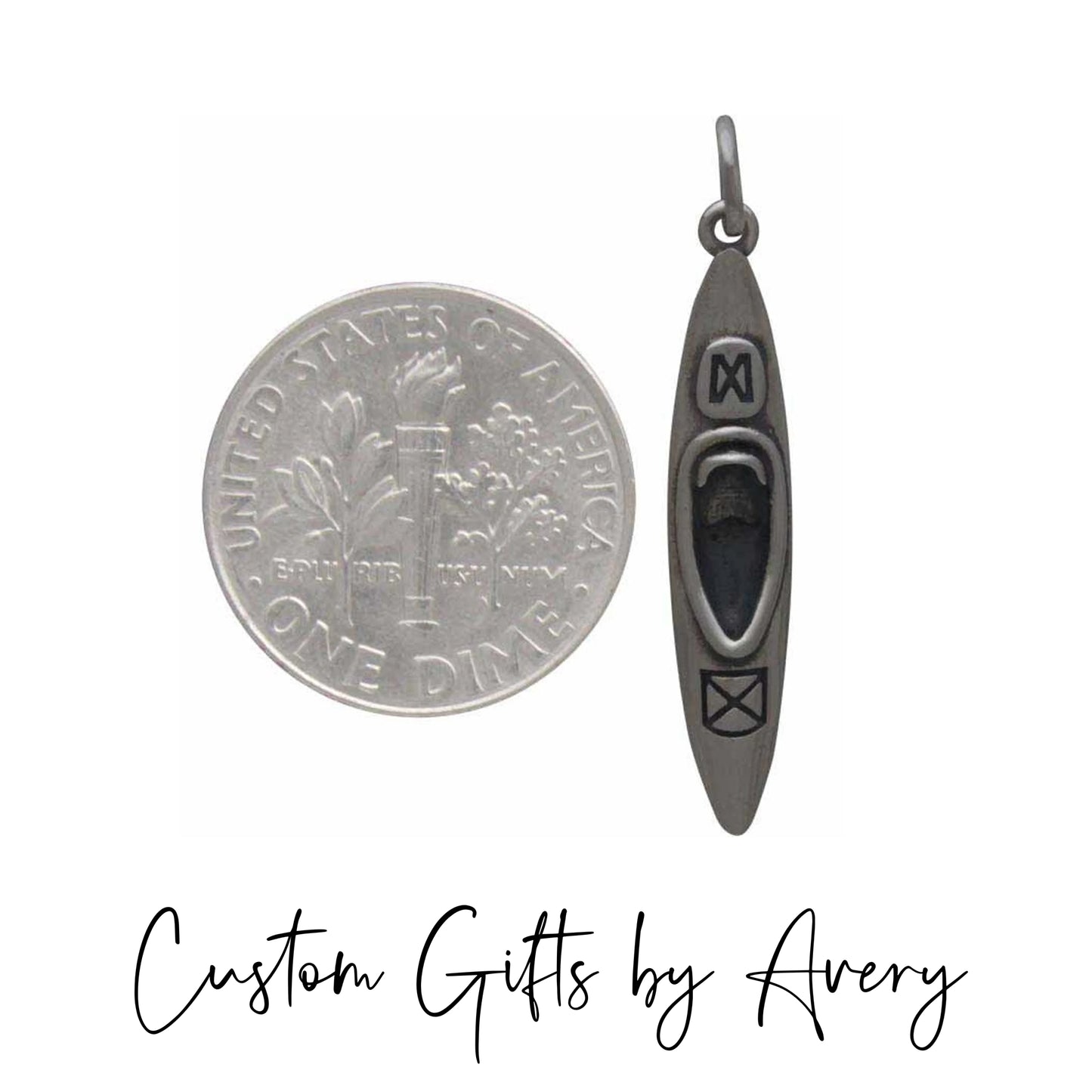 Sterling Silver Kayak Necklace