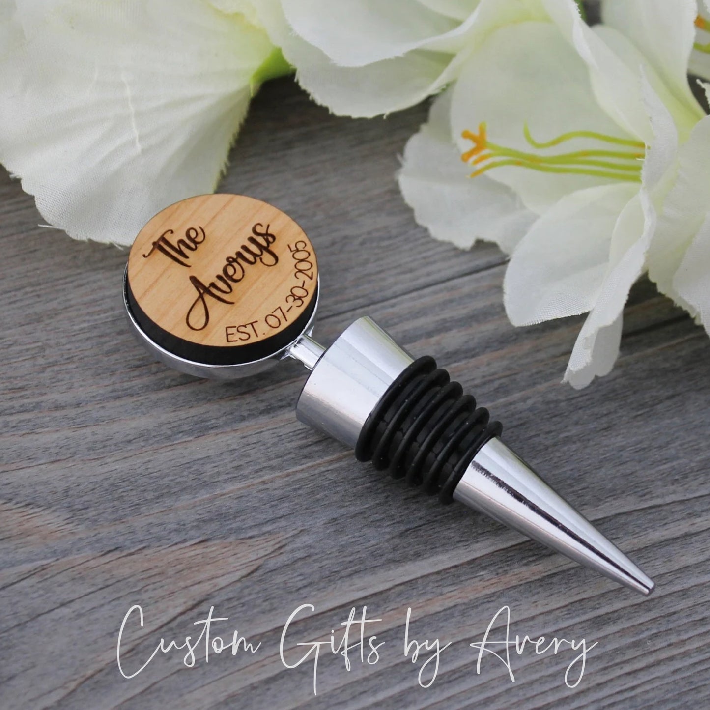 Personalized Bottle Stopper ~ Last Name