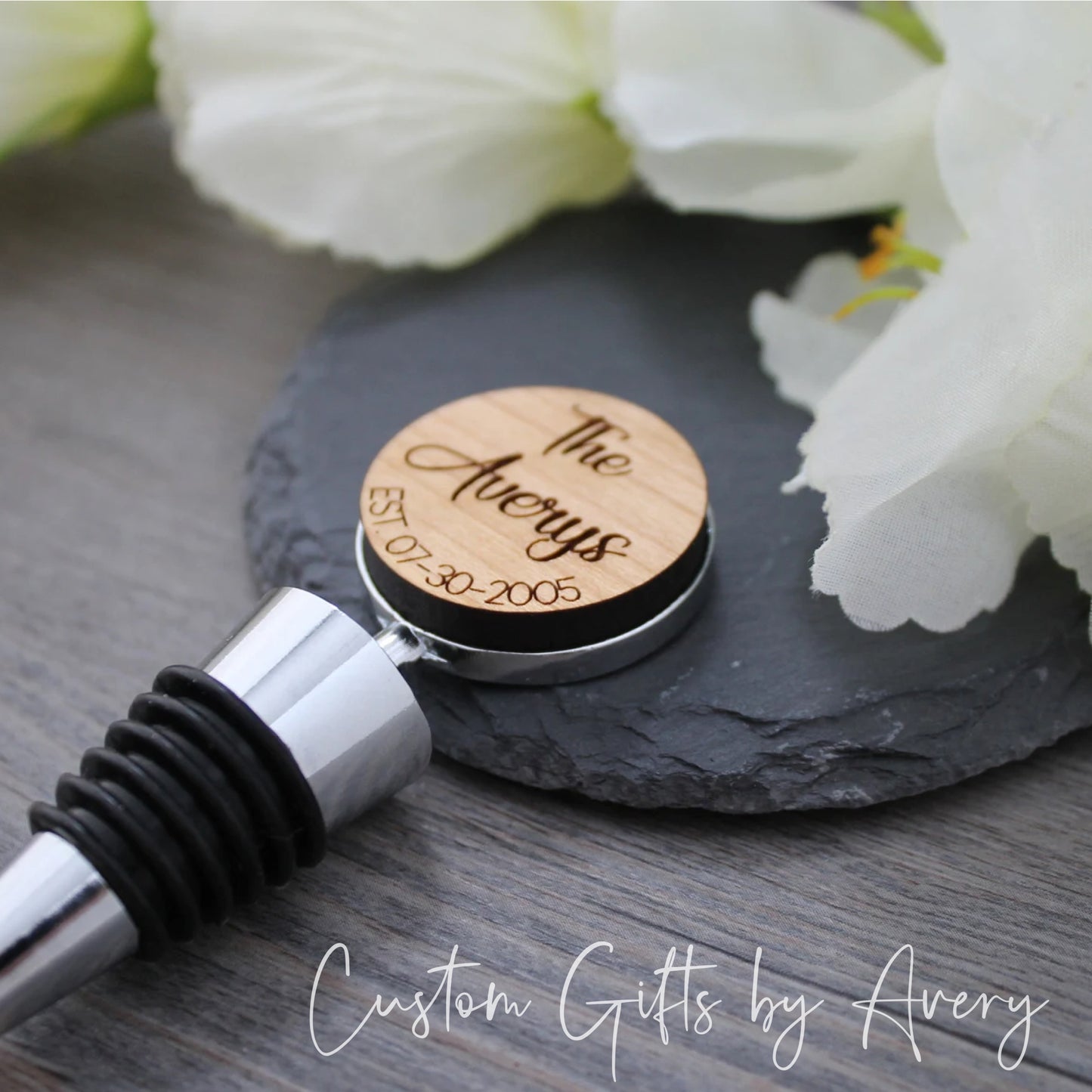 Personalized Bottle Stopper ~ Last Name