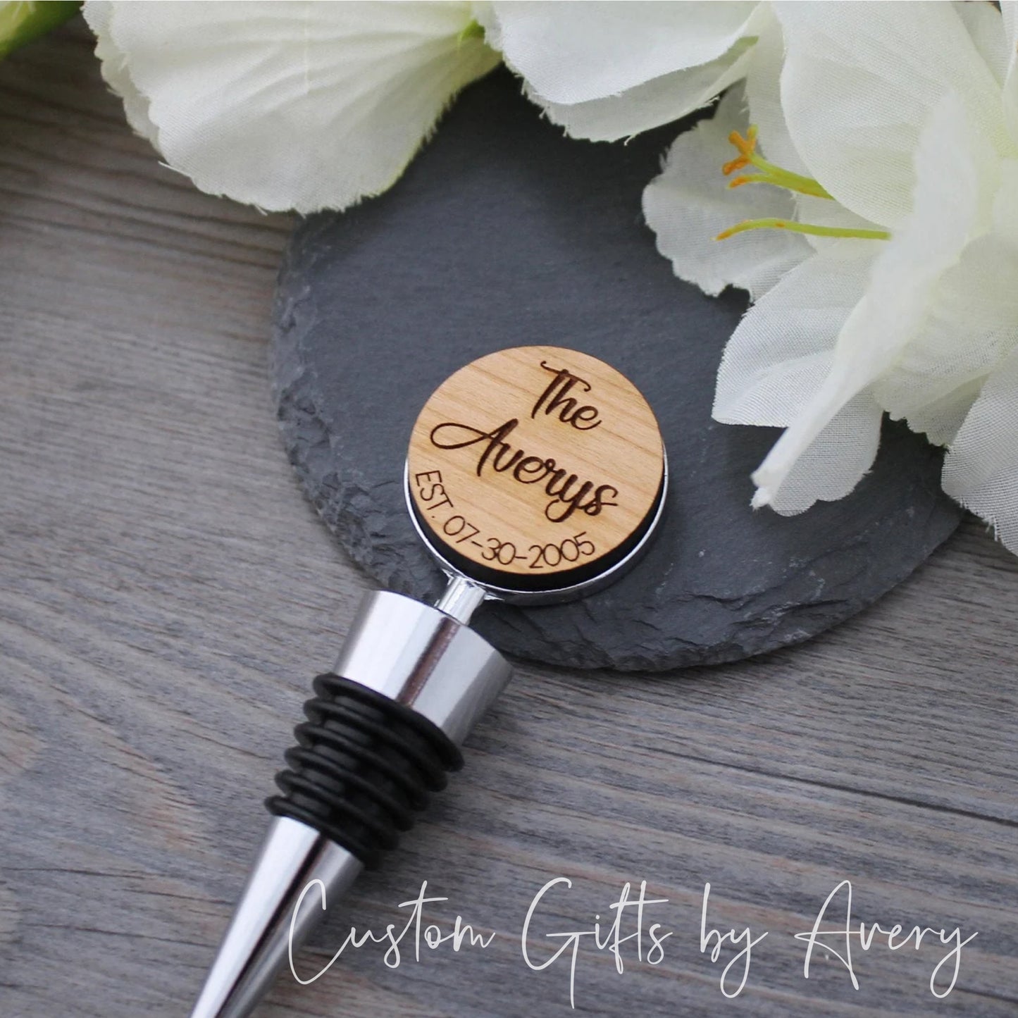 Personalized Bottle Stopper ~ Last Name