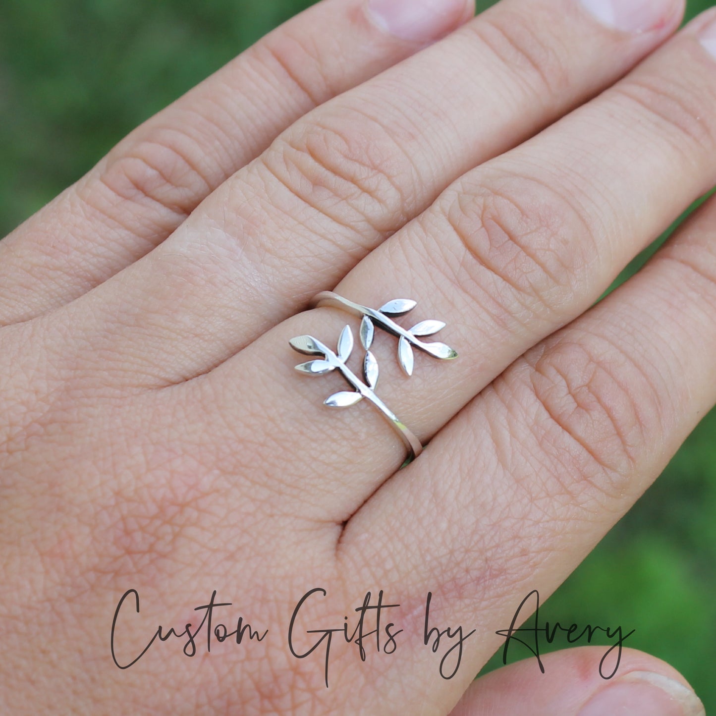 Sterling Silver Olive Leaf Ring