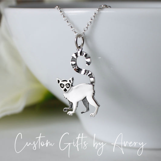 Sterling Silver Lemur Necklace
