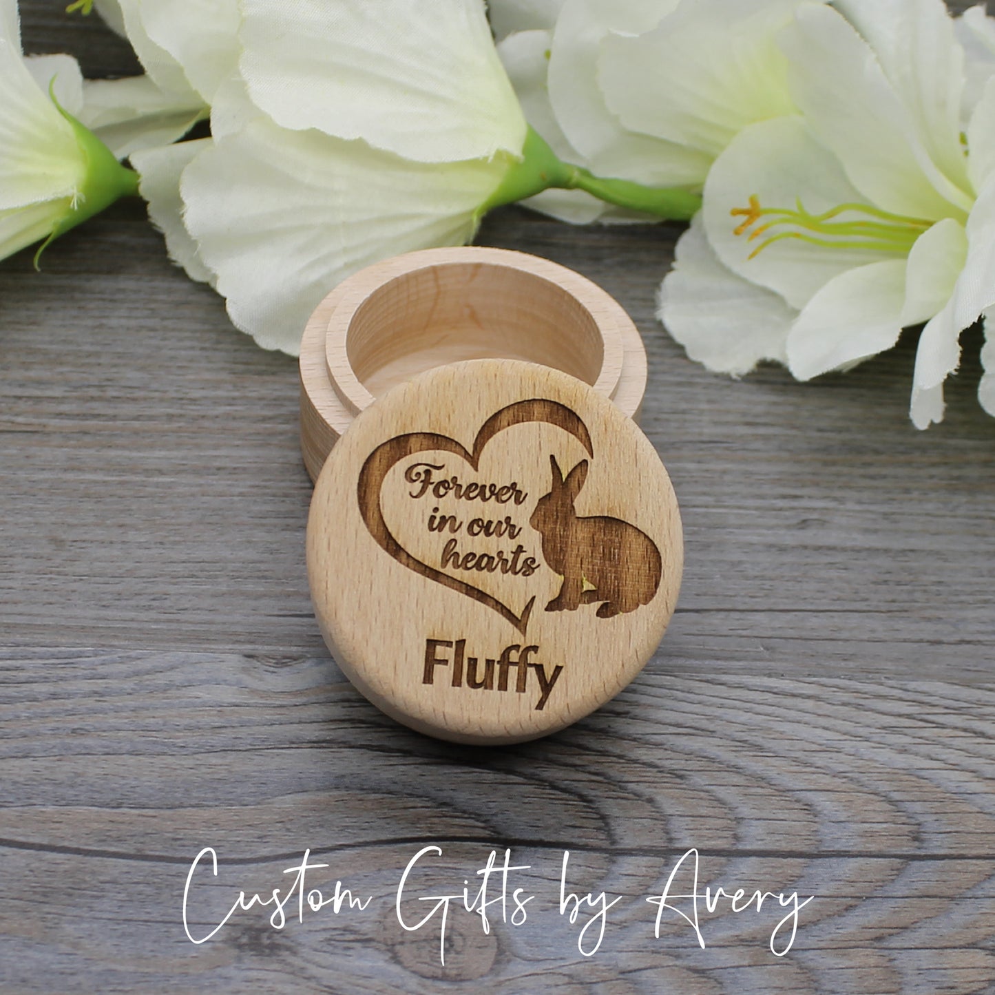 Customized Pet Memorial Box for Fur or Hair