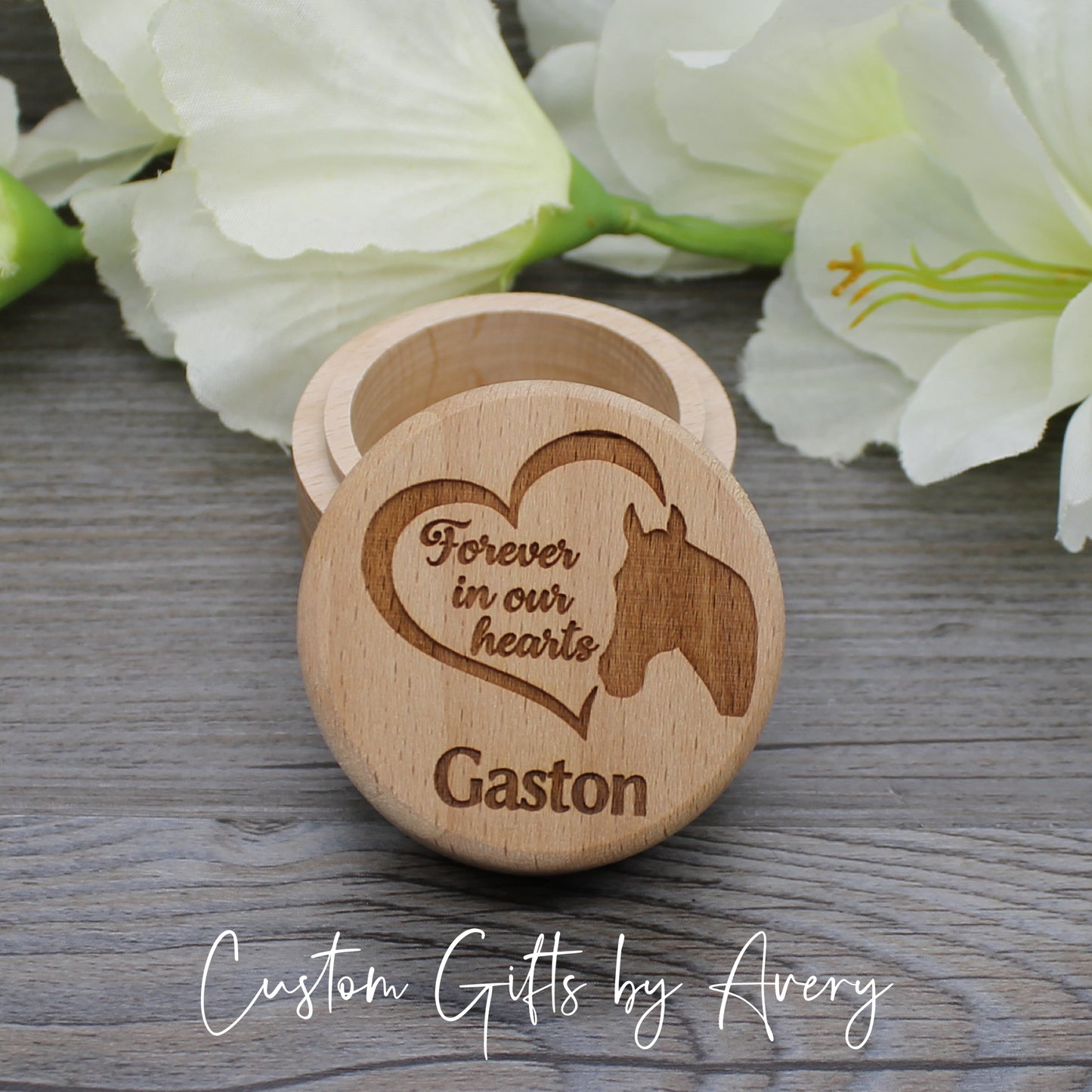 Customized Pet Memorial Box for Fur or Hair