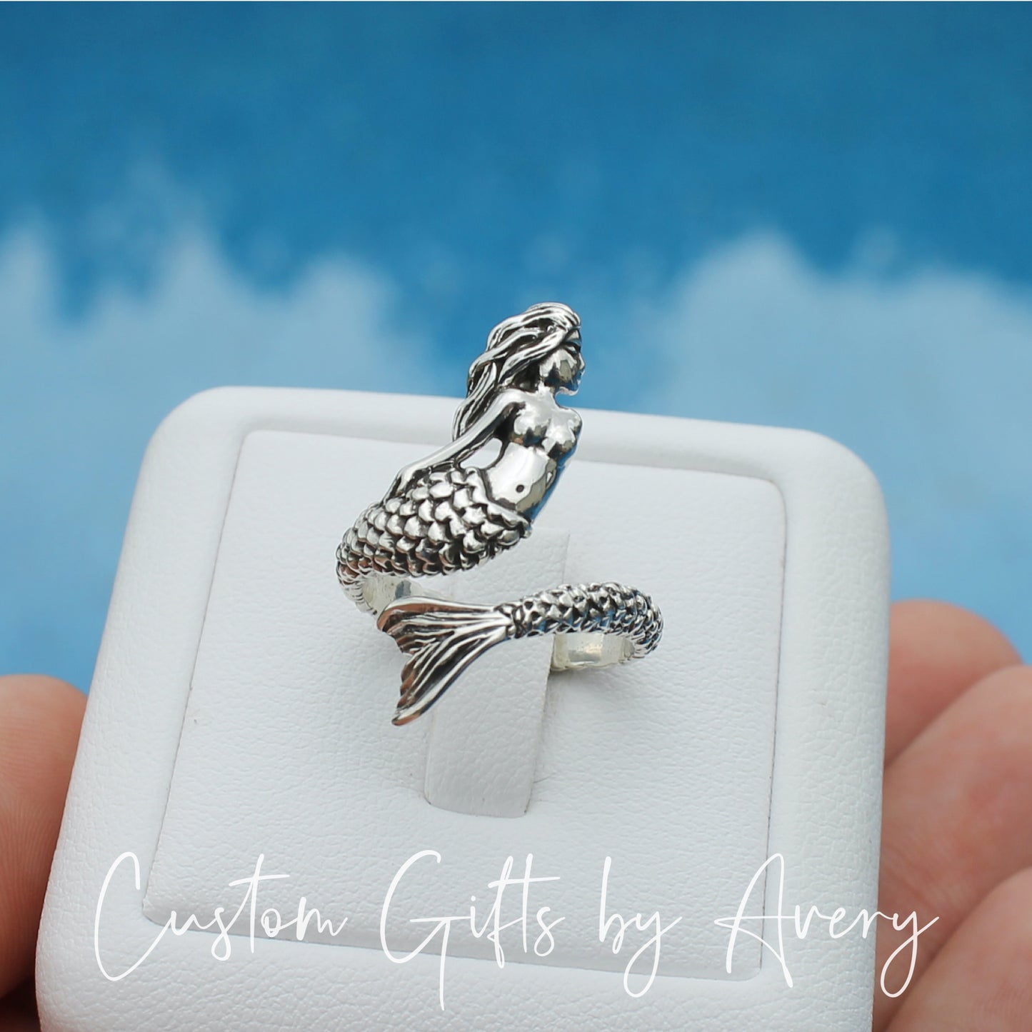 Sterling Silver Wrap Around Mermaid Ring