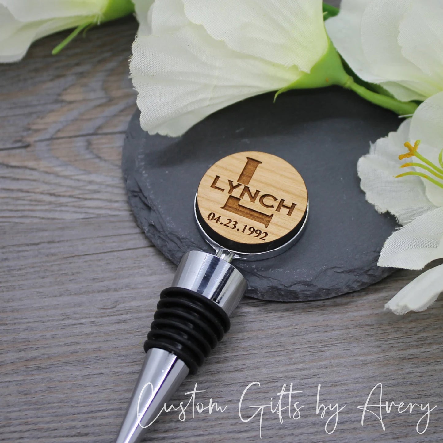 Personalized Bottle Stopper ~ Monogrammed Name