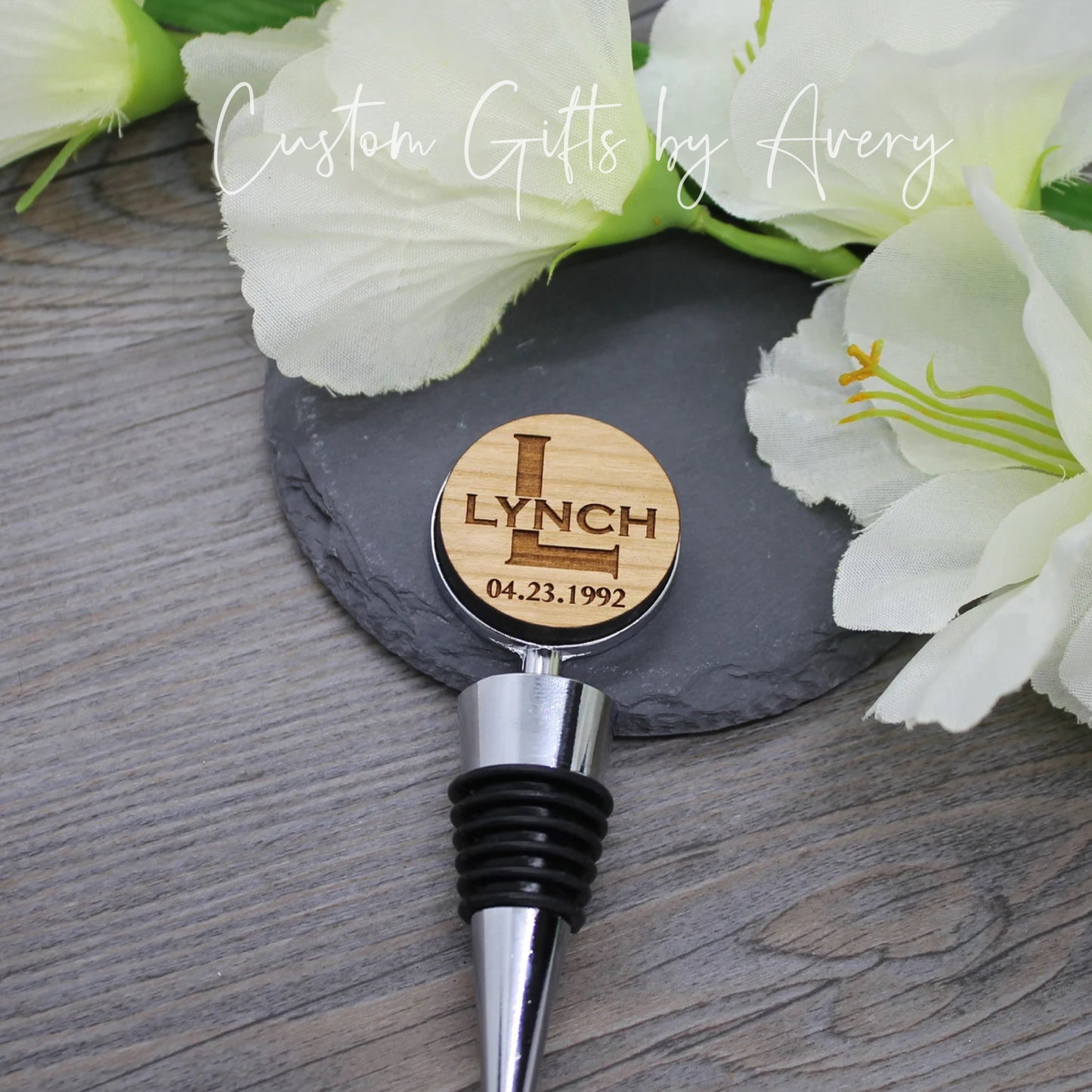 Personalized Bottle Stopper ~ Monogrammed Name