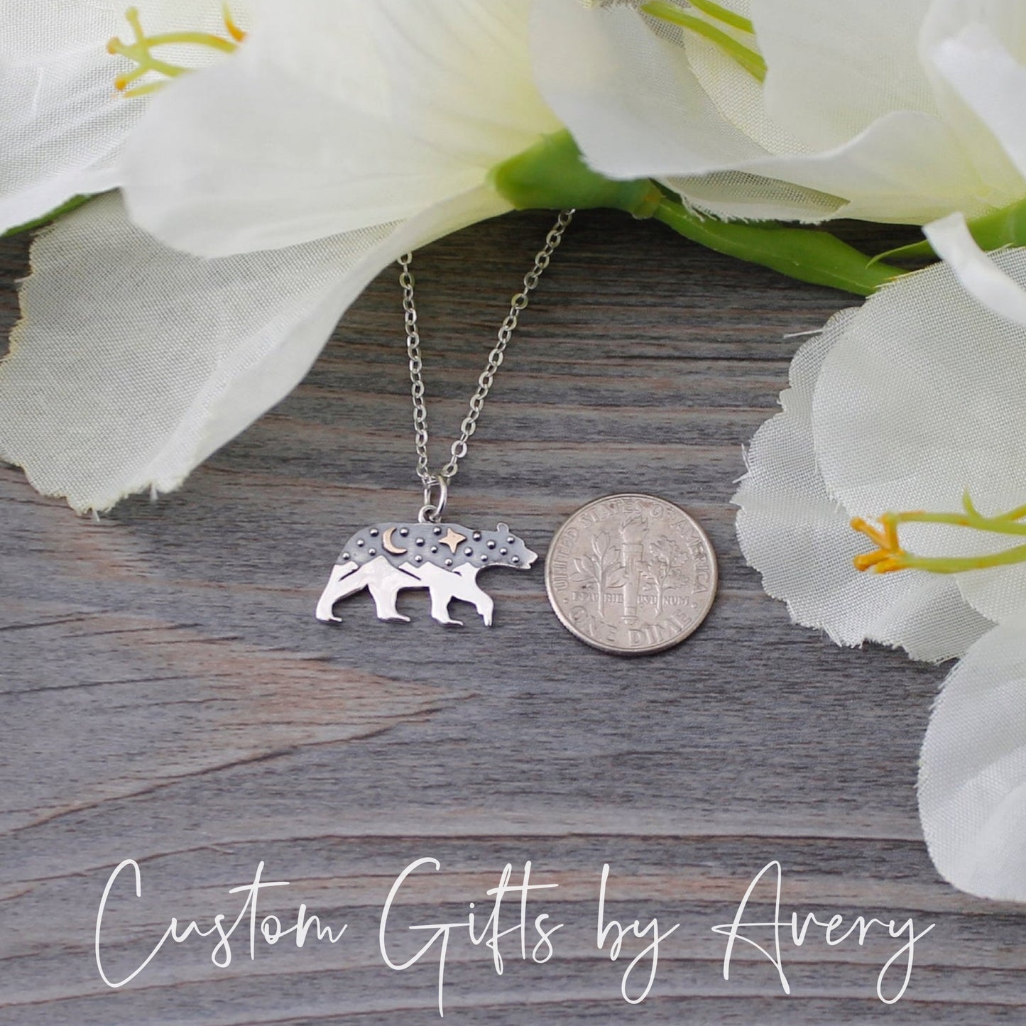 Sterling Silver Bear Mountain Necklace