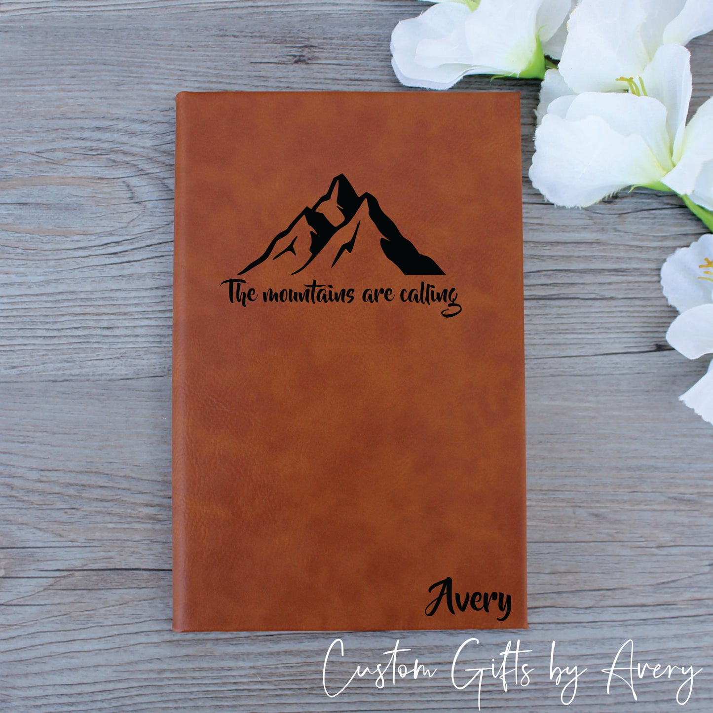 Personalized Notebook Journal ~ Mountains