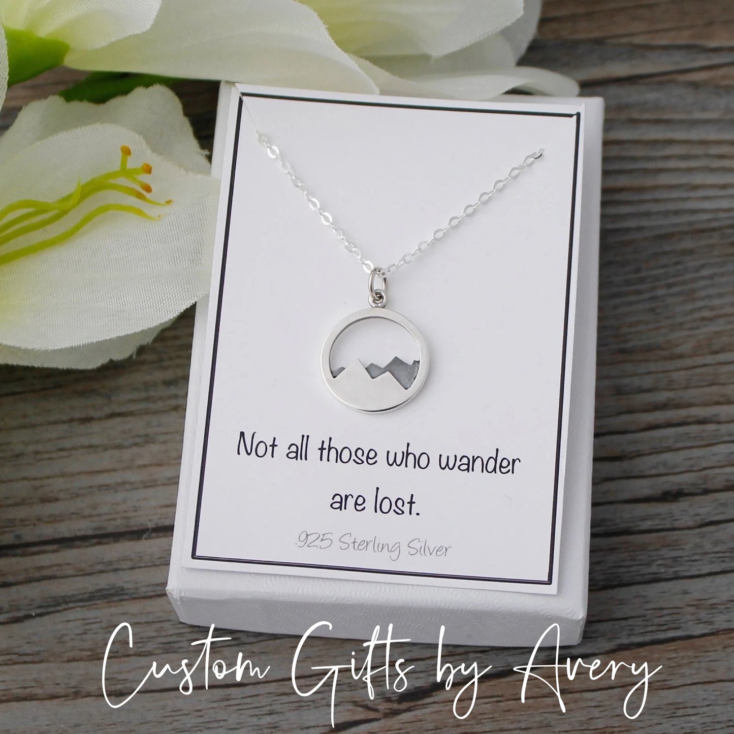 Sterling Silver Mountain Necklace