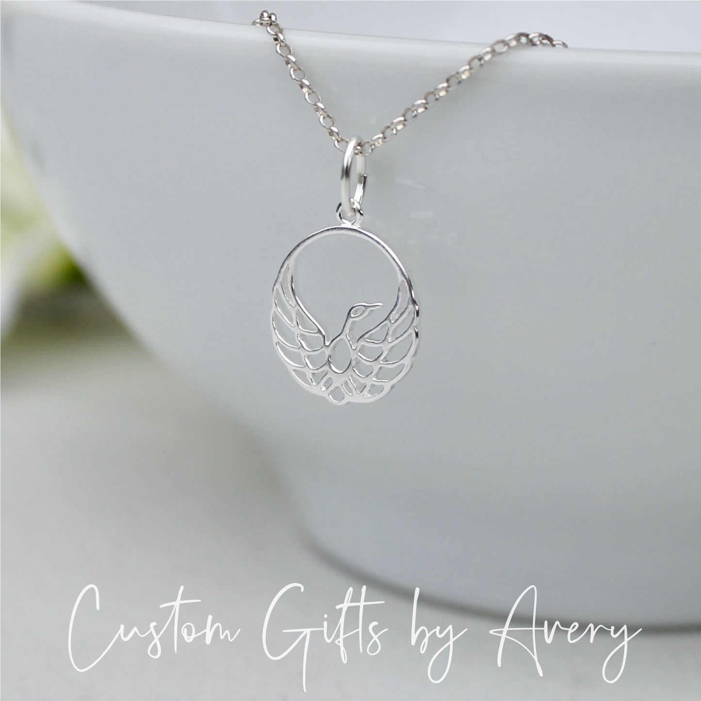 Sterling Silver Phoenix Necklace