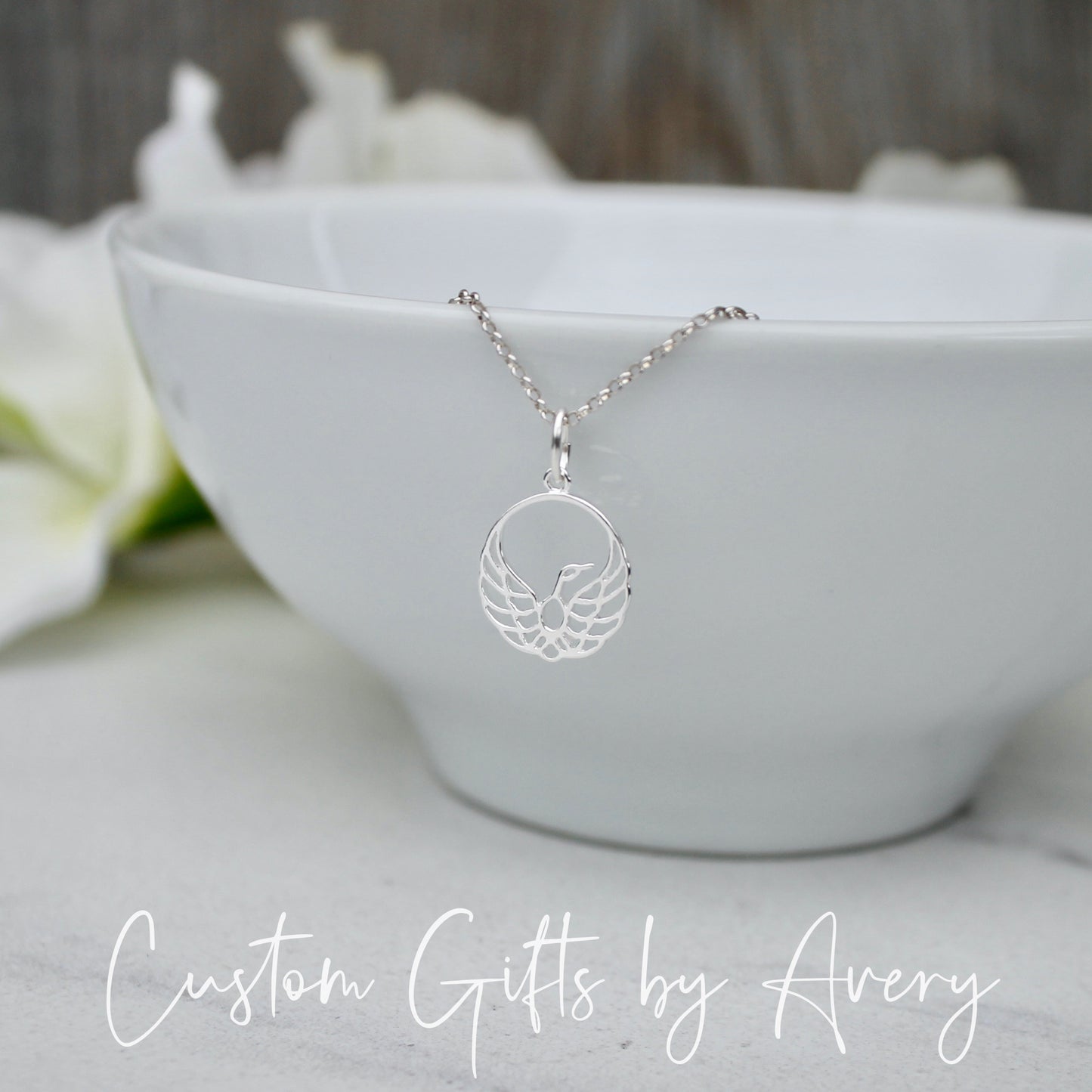 Sterling Silver Phoenix Necklace