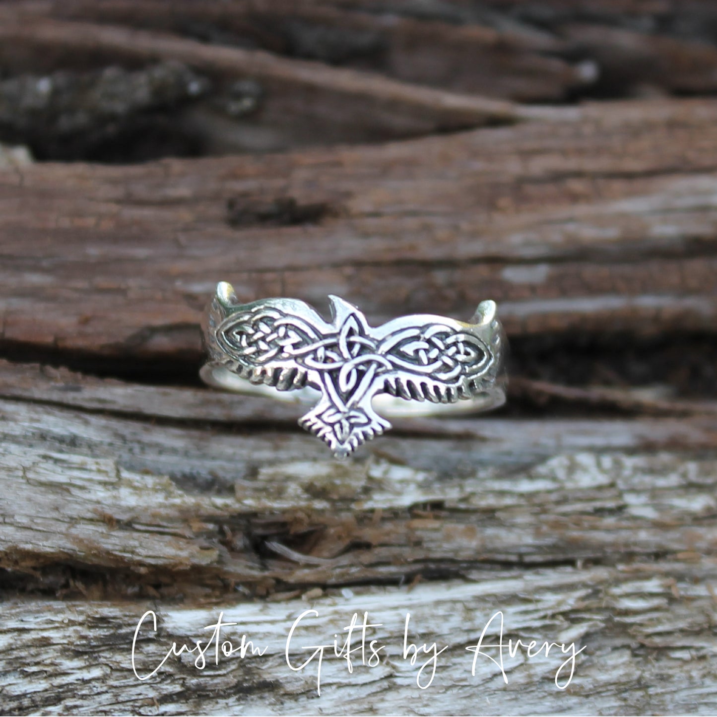 Sterling Silver Celtic Phoenix Ring