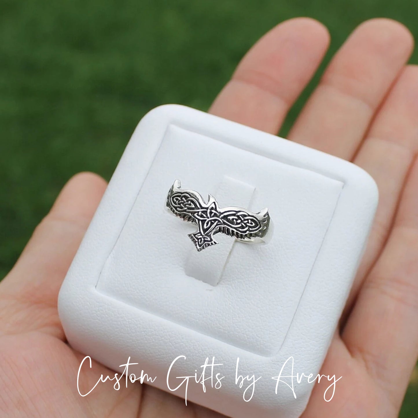 Sterling Silver Celtic Phoenix Ring