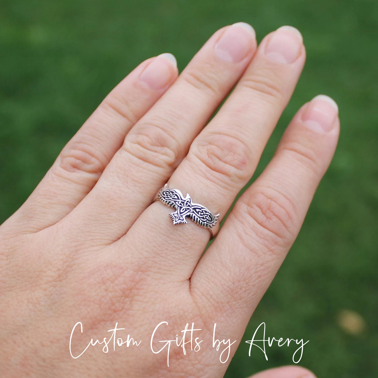 Sterling Silver Celtic Phoenix Ring