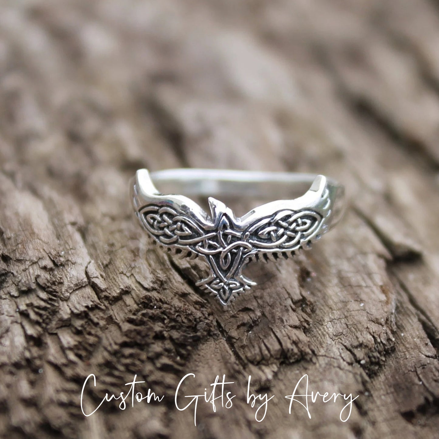 Sterling Silver Celtic Phoenix Ring