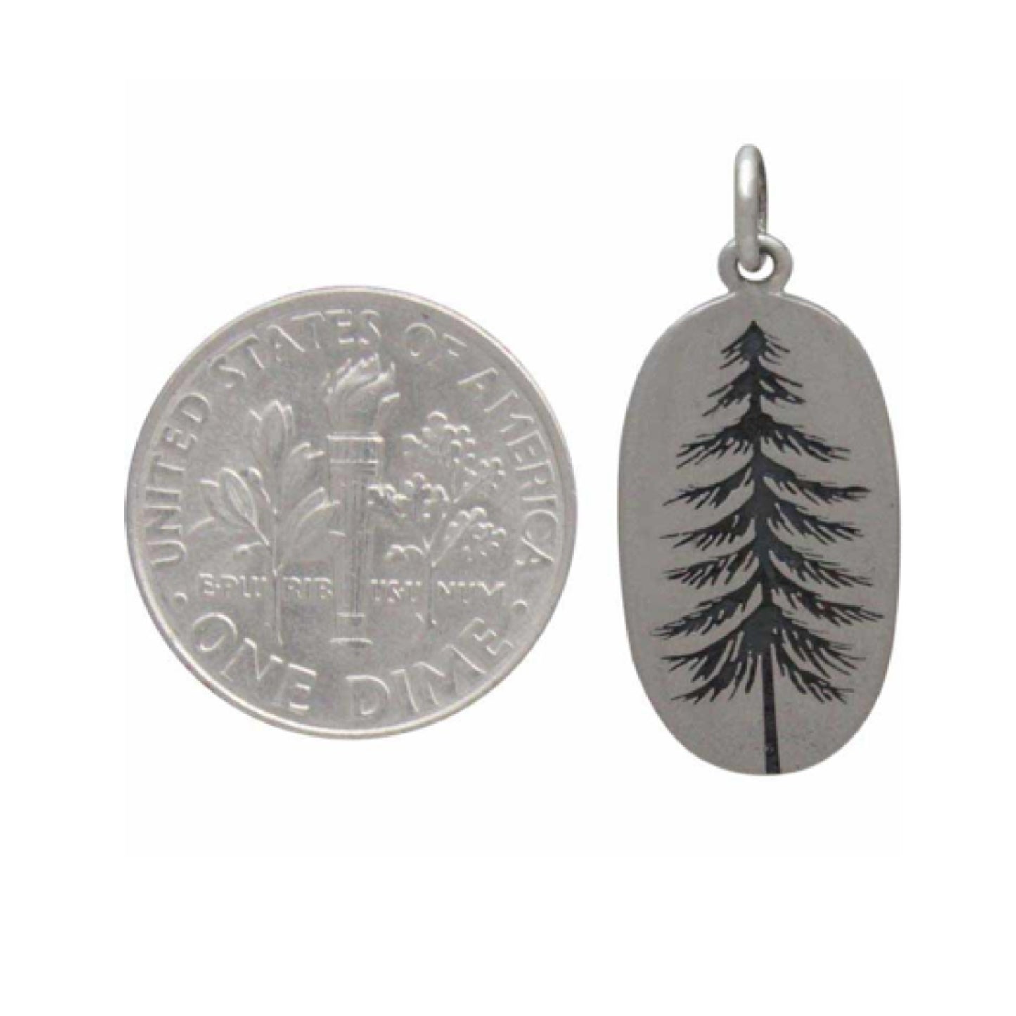 Sterling Silver Pine Tree Necklace