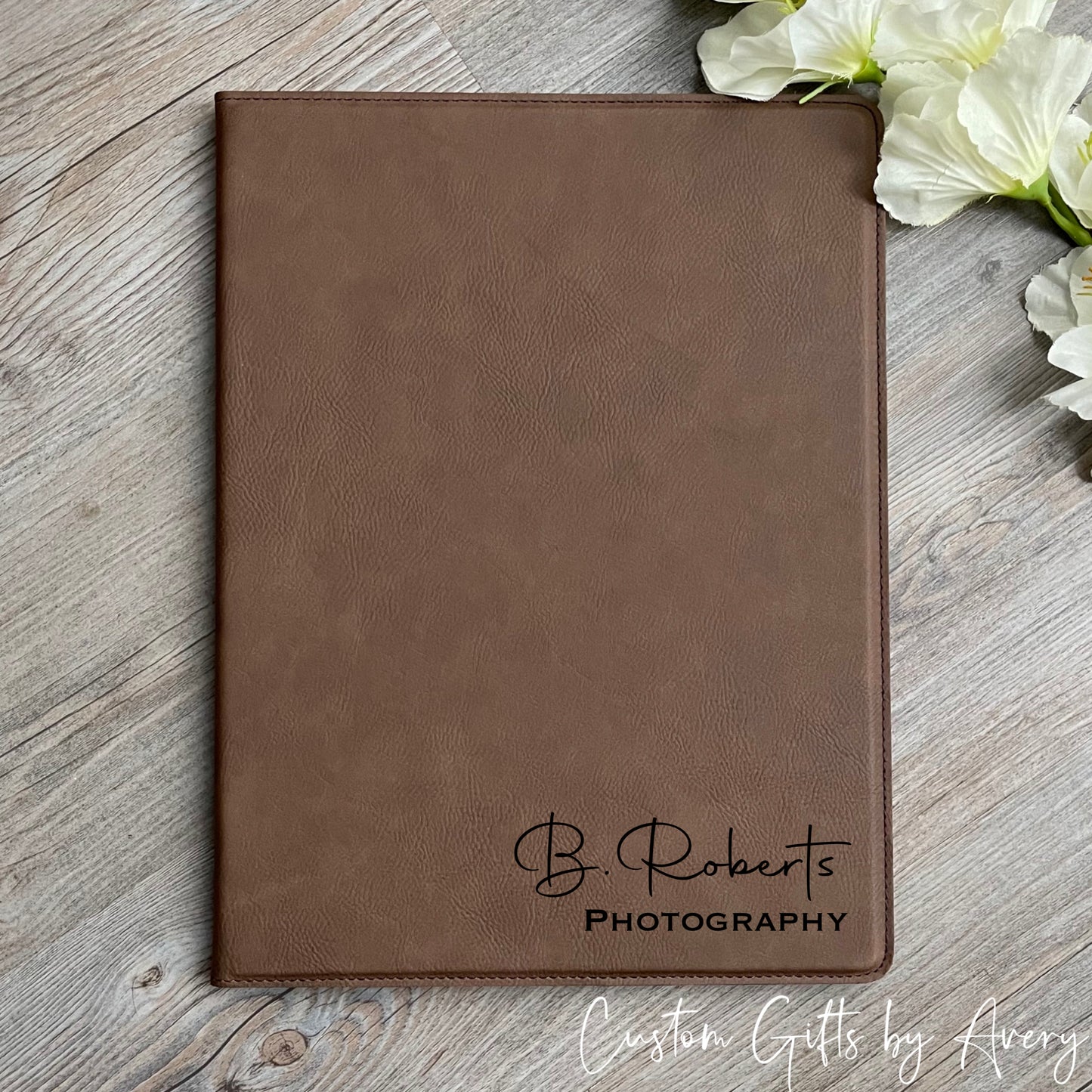 Personalized Leatherette Portfolio