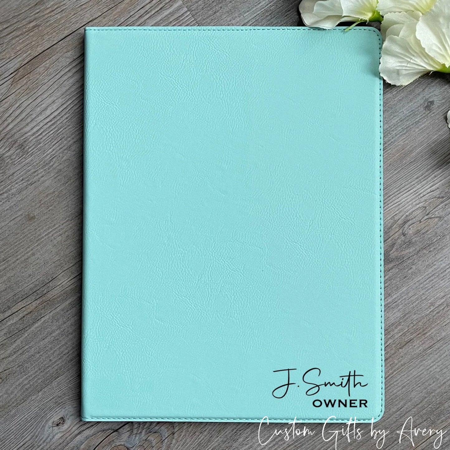 Personalized Leatherette Portfolio