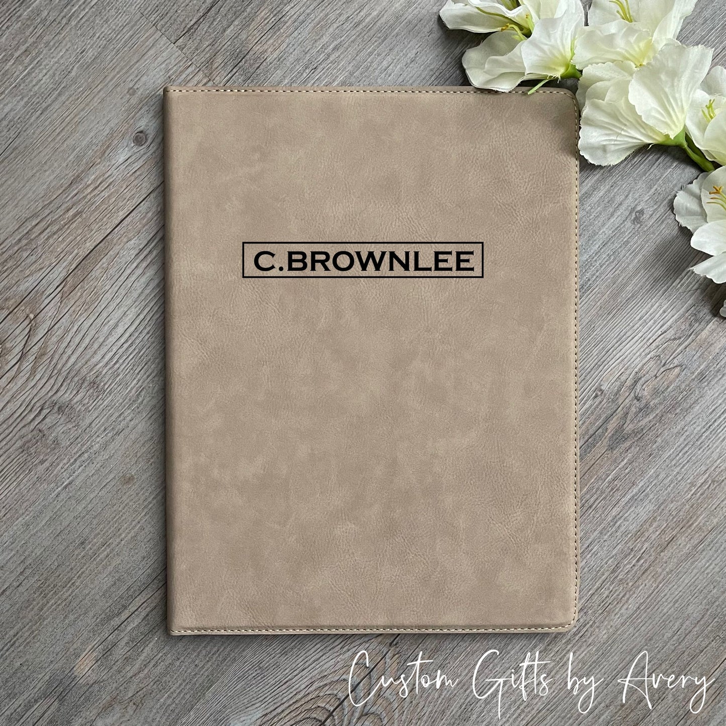 Personalized Leatherette Portfolio