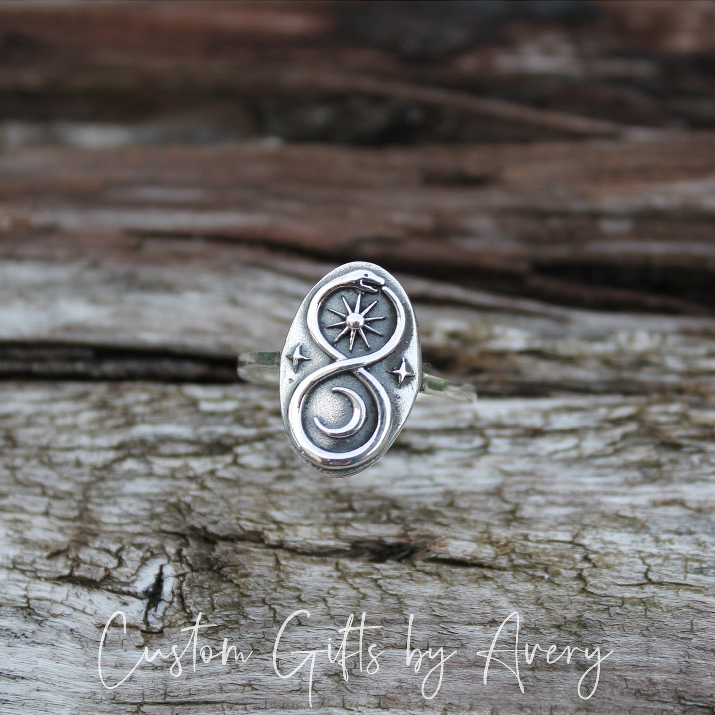 Sterling Silver Infinity Snake Ring