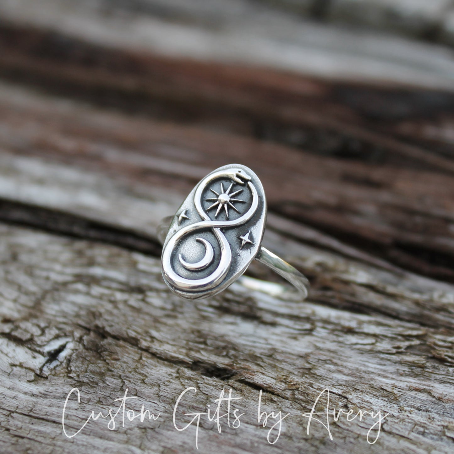 Sterling Silver Infinity Snake Ring