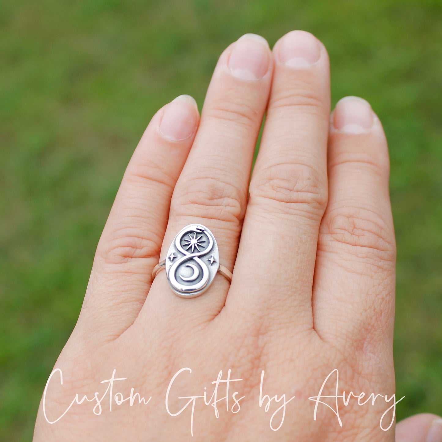 Sterling Silver Infinity Snake Ring