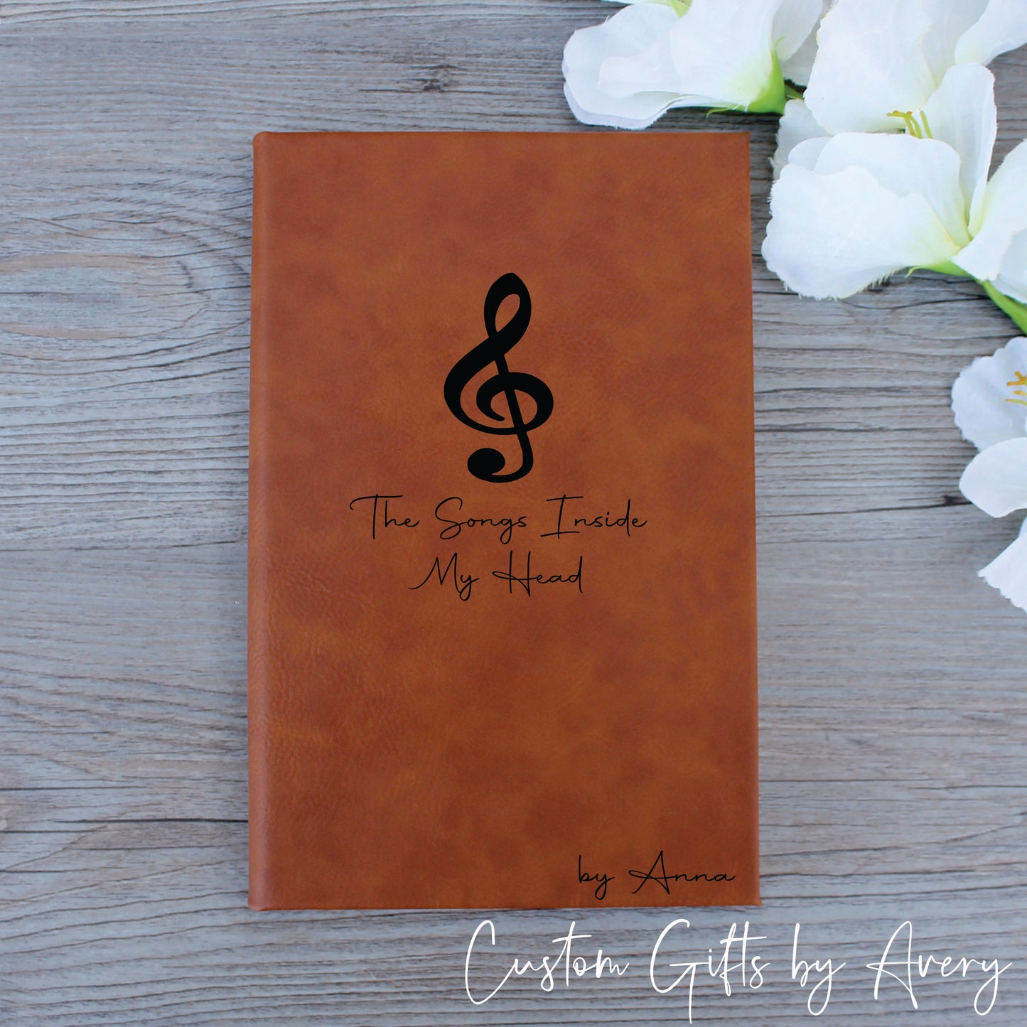 Personalized Song Book Notebook ~ Songs Inside my Head