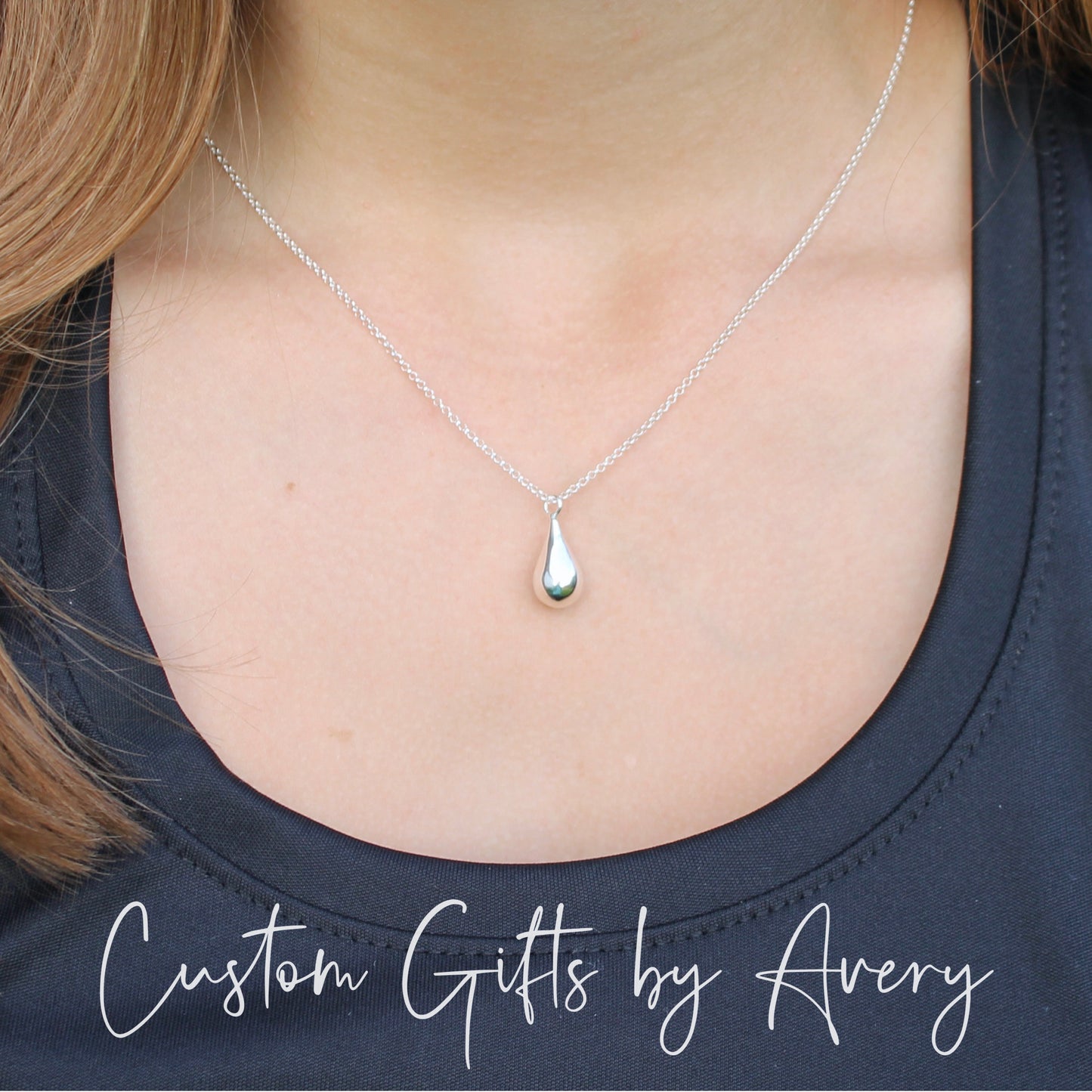 Sterling Silver Teardrop Necklace