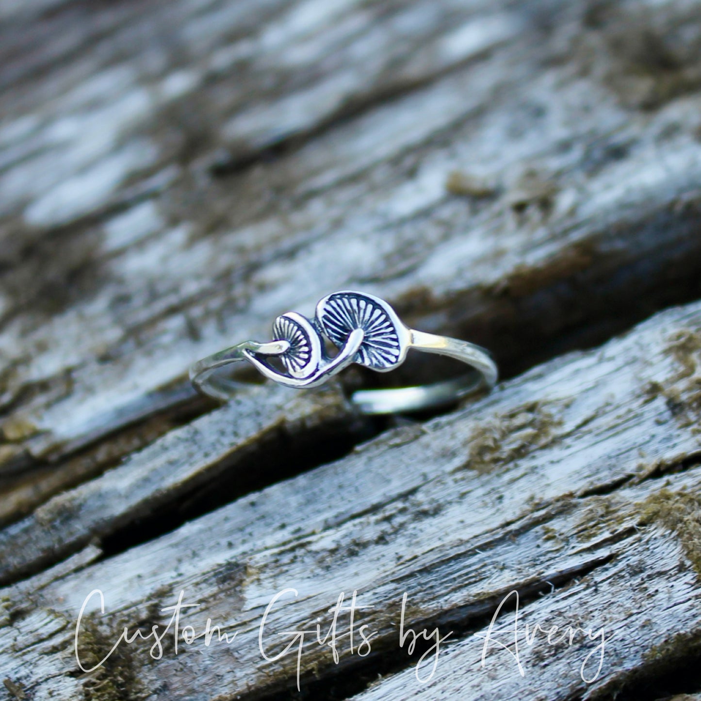 Sterling Silver Mushroom Ring