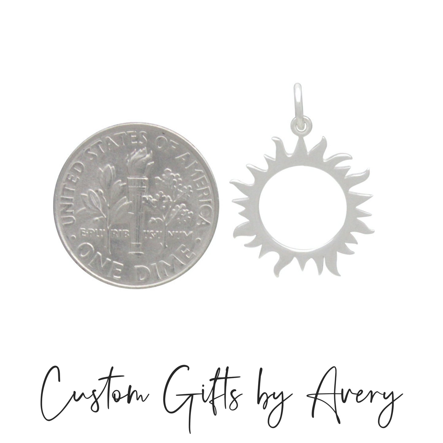 Dainty Sterling Silver Sun Necklace