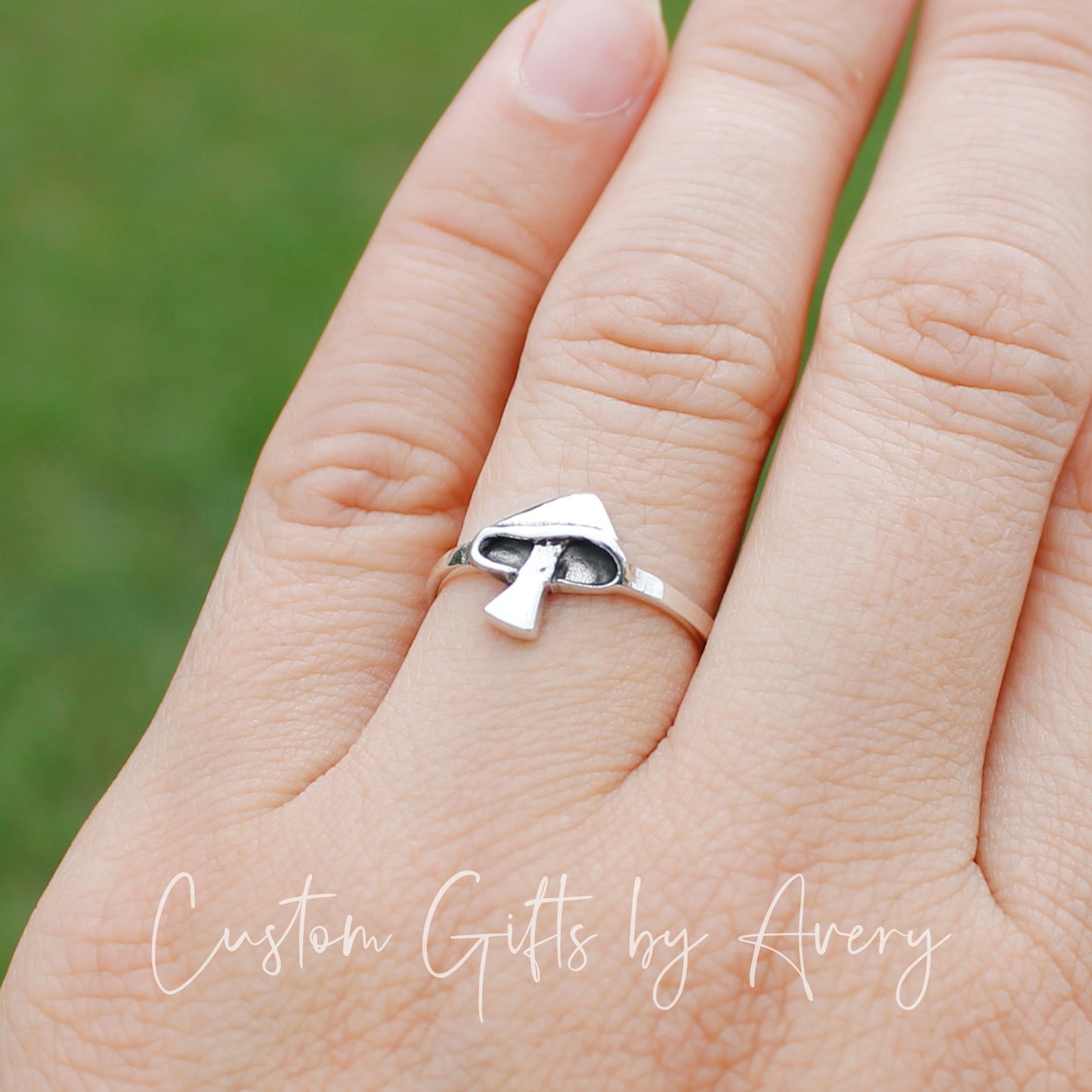 Sterling Silver Toadstool Ring