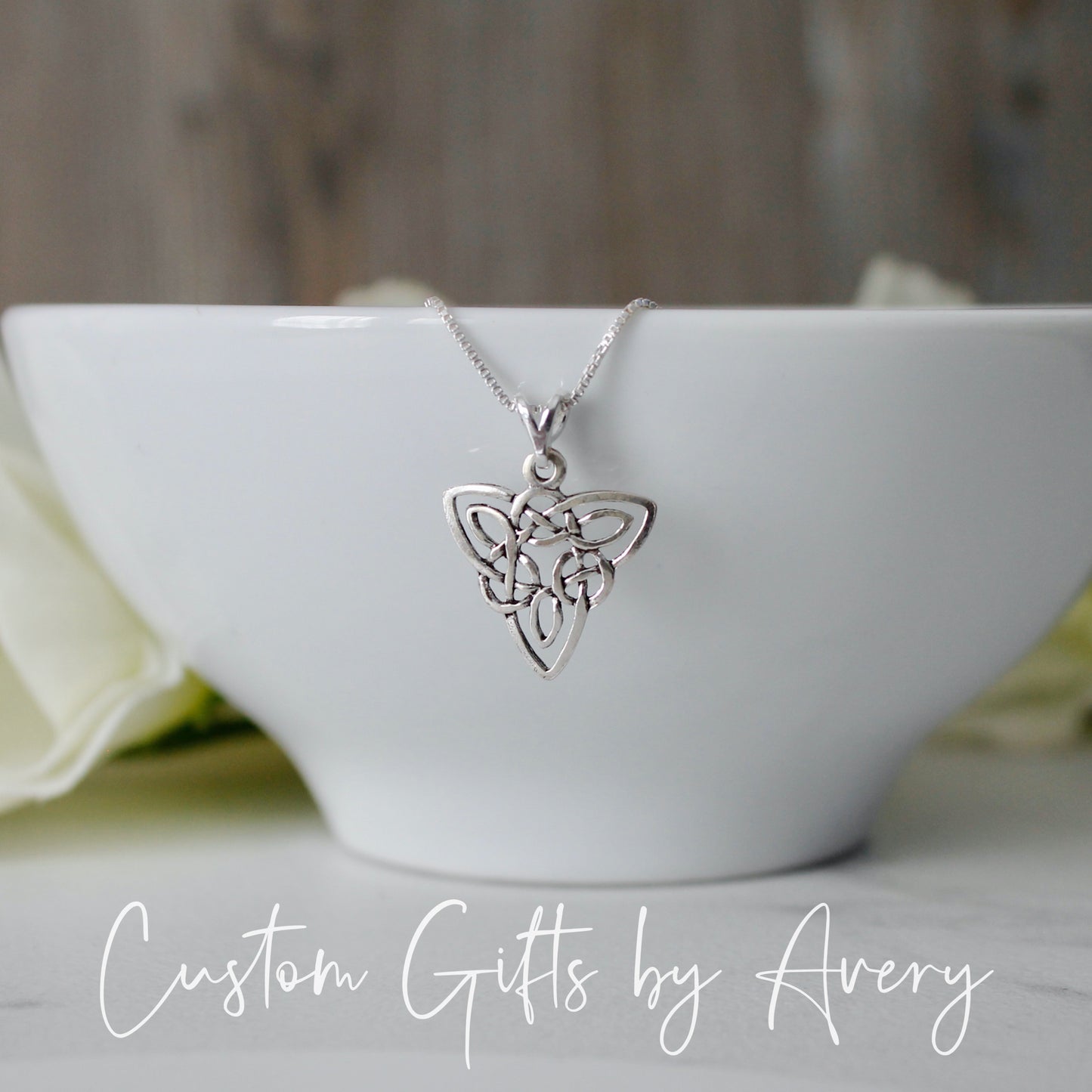 Sterling Silver Celtic Trinity Knot Necklace