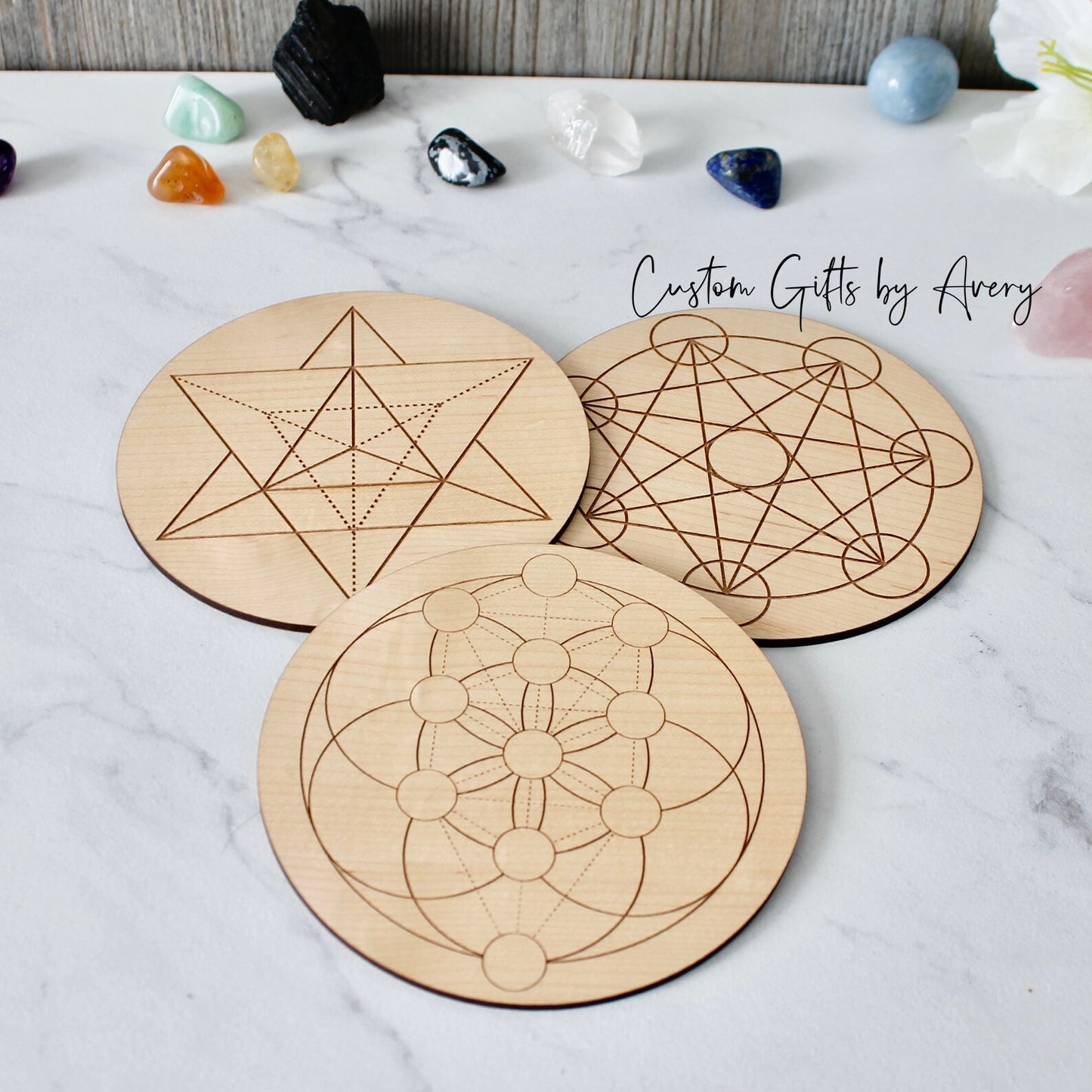 Crystal Charging Grids ~ Set of 4