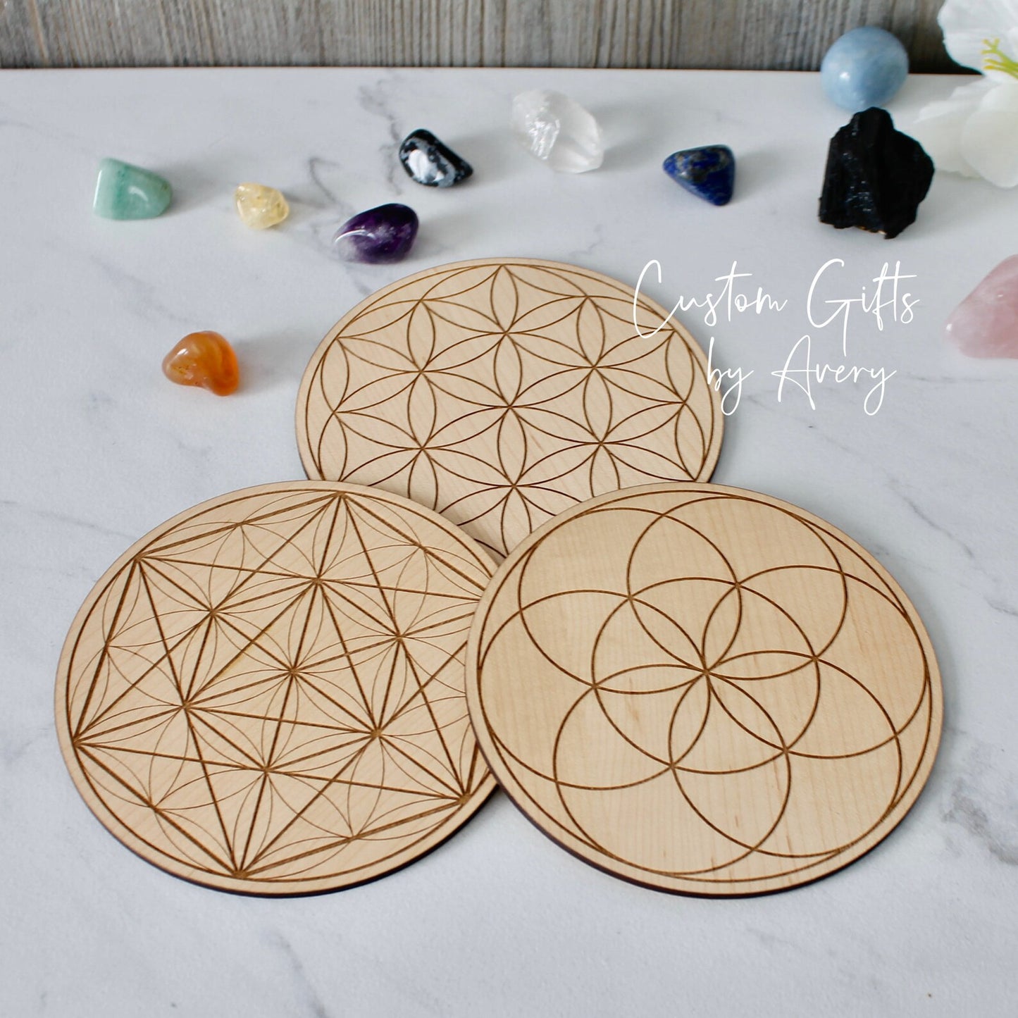 Crystal Charging Grids ~ Set of 4