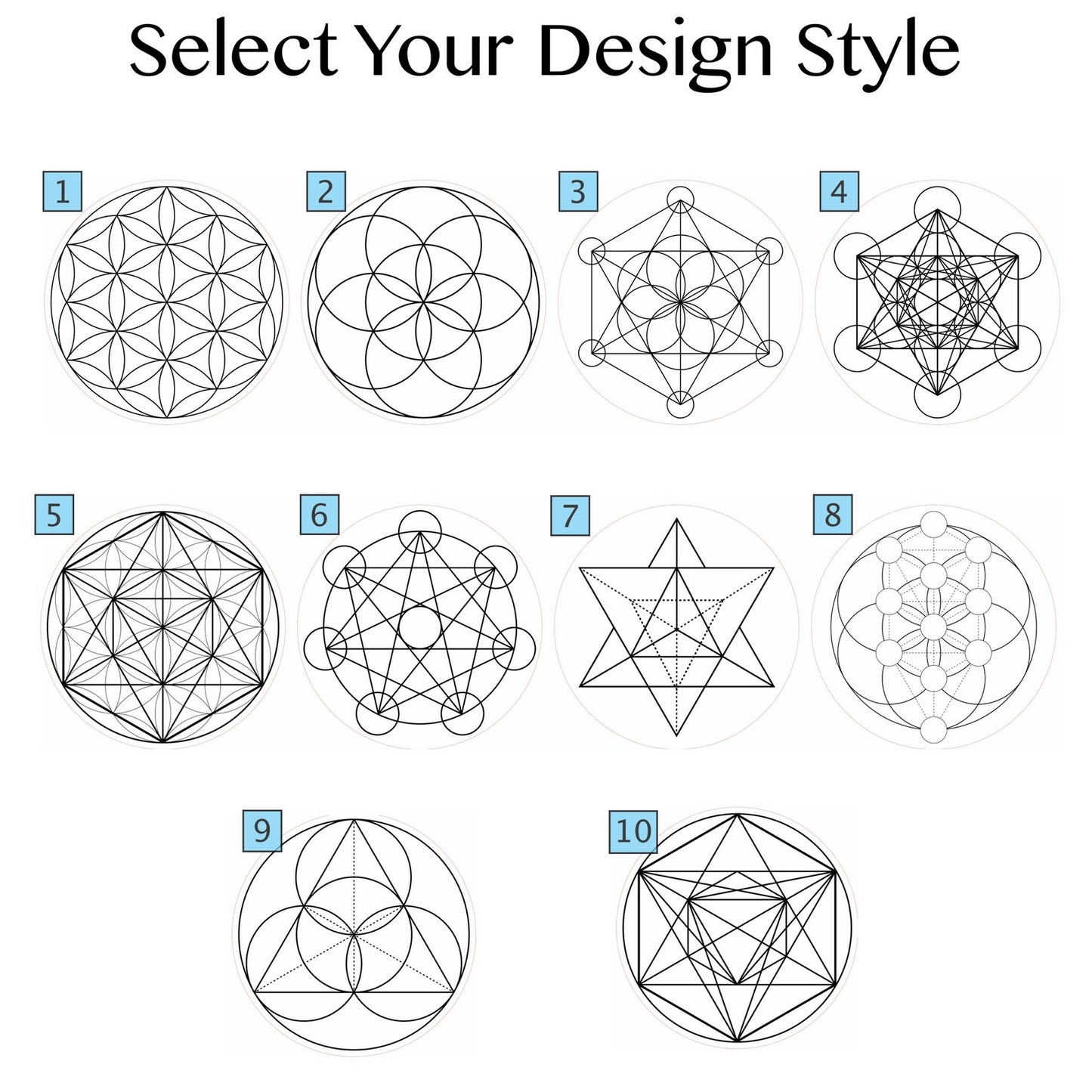 Crystal Charging Grids ~ Set of 4