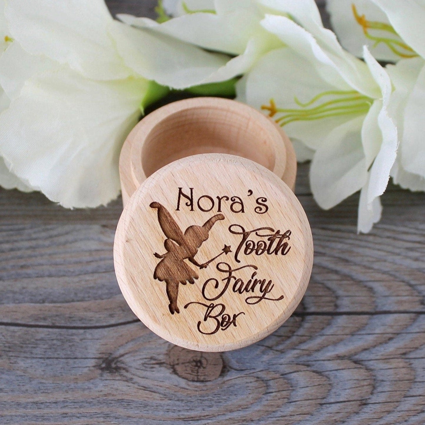 Personalized Tooth Fairy Box ~ Fairy Silhouette